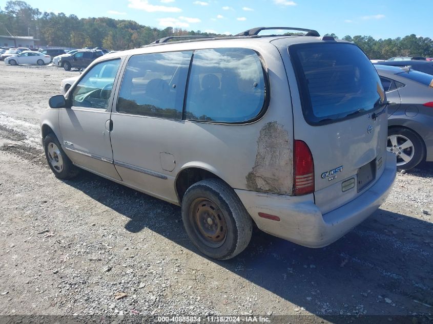 1996 Nissan Quest Xe/Gxe VIN: 4N2DN11W9TD800592 Lot: 40885834