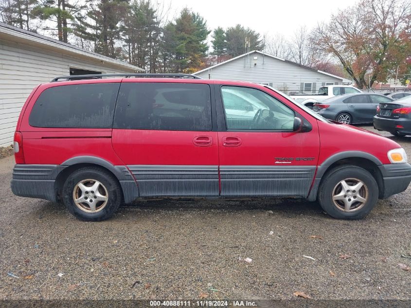 1998 Pontiac Trans Sport VIN: 1GMDX03E0WD162972 Lot: 40888111