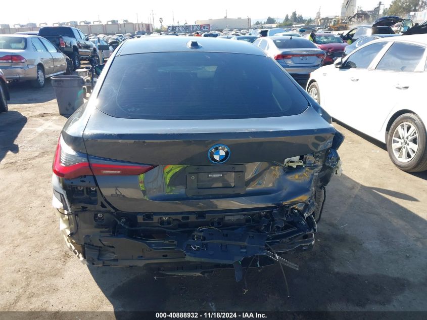 2023 BMW I4 Edrive40 VIN: WBY73AW02PFN73717 Lot: 40888932