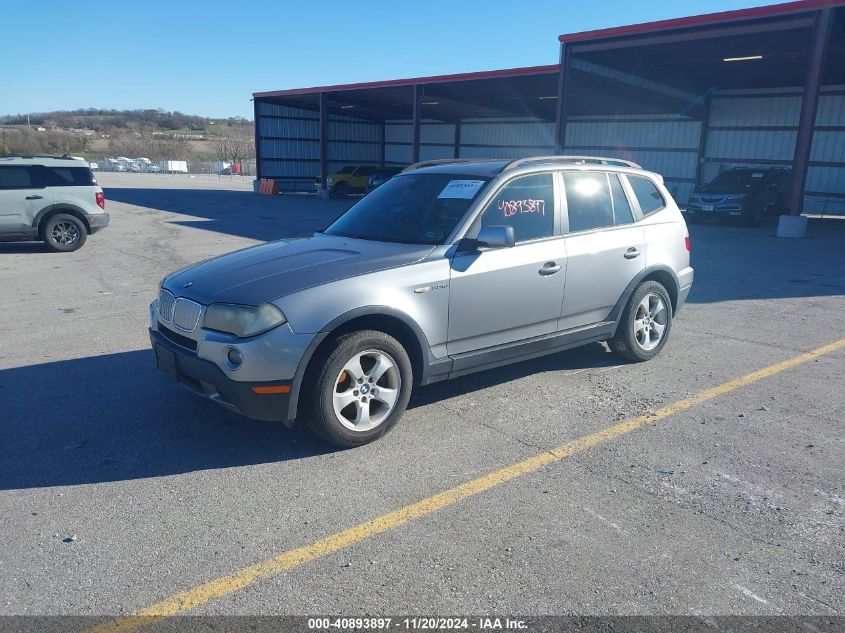 2007 BMW X3 3.0Si VIN: WBXPC93437WF16763 Lot: 40893897