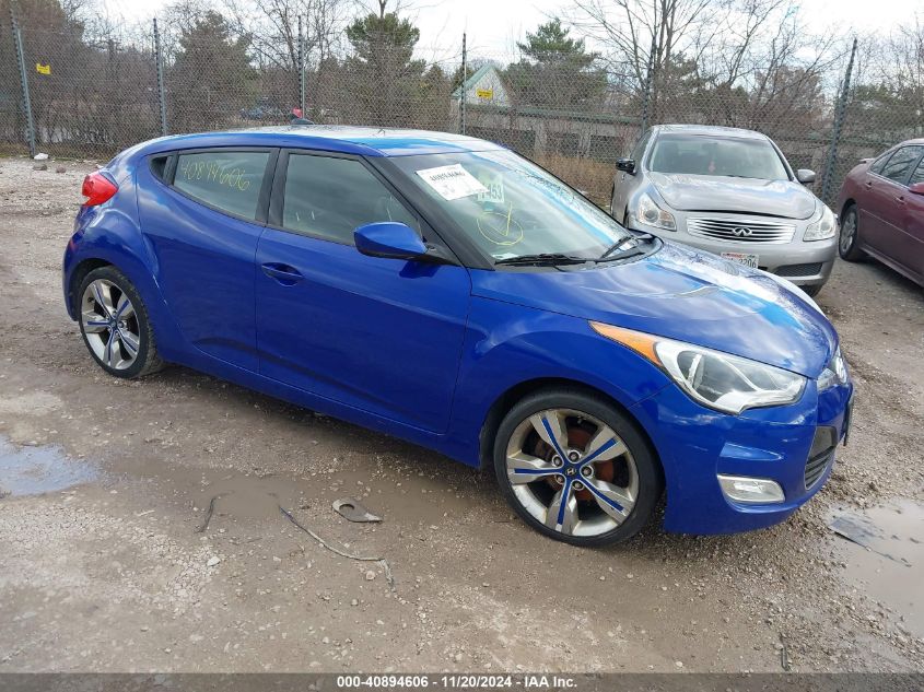 2012 Hyundai Veloster Base W/Black VIN: KMHTC6AD9CU069786 Lot: 40894606