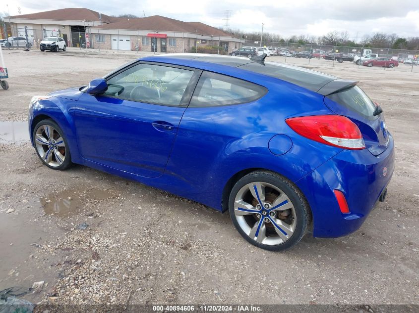 2012 Hyundai Veloster Base W/Black VIN: KMHTC6AD9CU069786 Lot: 40894606