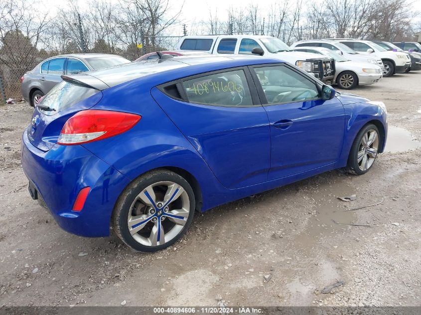 2012 Hyundai Veloster Base W/Black VIN: KMHTC6AD9CU069786 Lot: 40894606