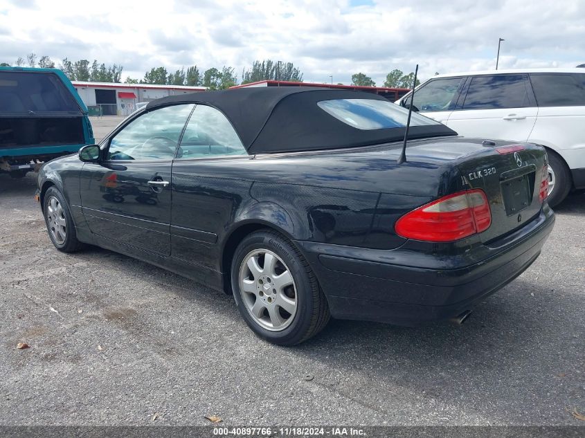 2001 Mercedes-Benz Clk 320 VIN: WDBLK65G91T070806 Lot: 40897766