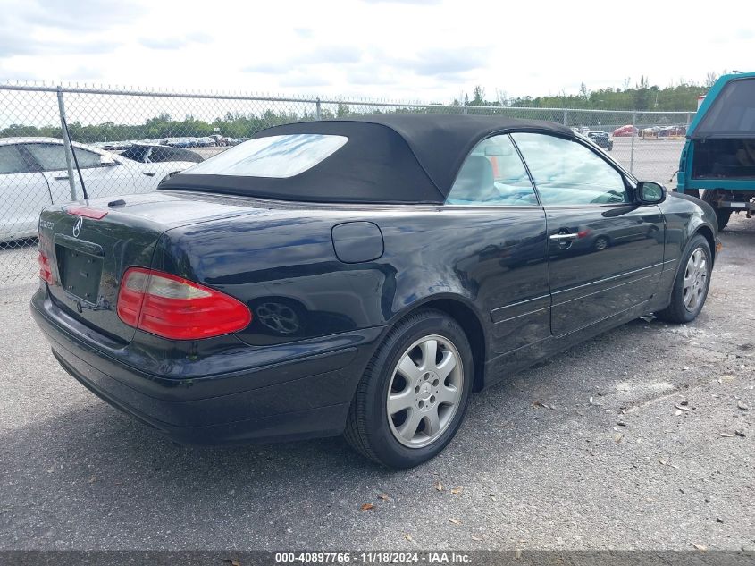 2001 Mercedes-Benz Clk 320 VIN: WDBLK65G91T070806 Lot: 40897766