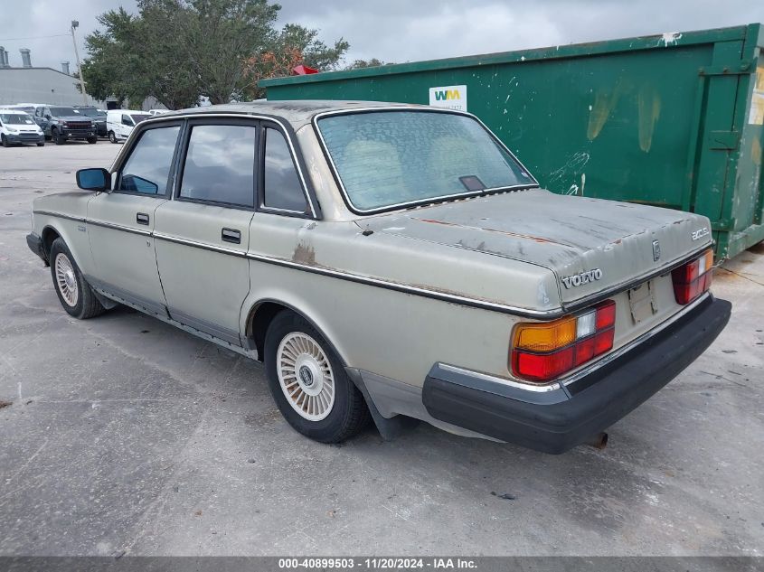 1989 Volvo 244 Dl/Gl VIN: YV1AX8840K1336955 Lot: 40899503