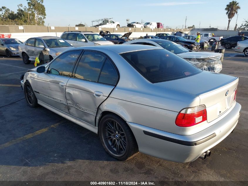 2002 BMW M5 VIN: WBSDE934X2CF90579 Lot: 40901602