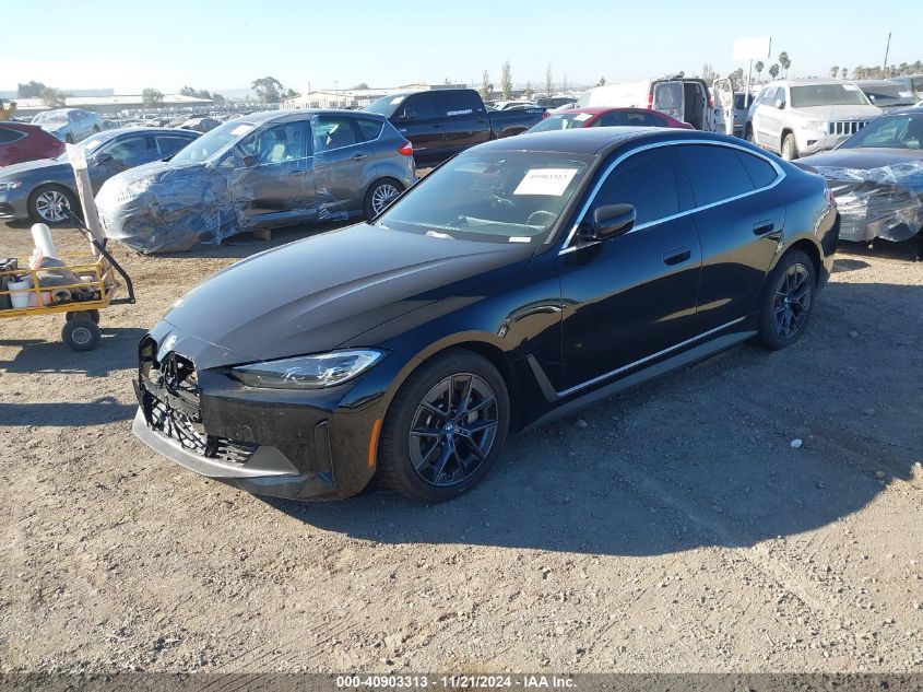 2023 BMW I4 Edrive40 VIN: WBY73AW07PFR11516 Lot: 40903313