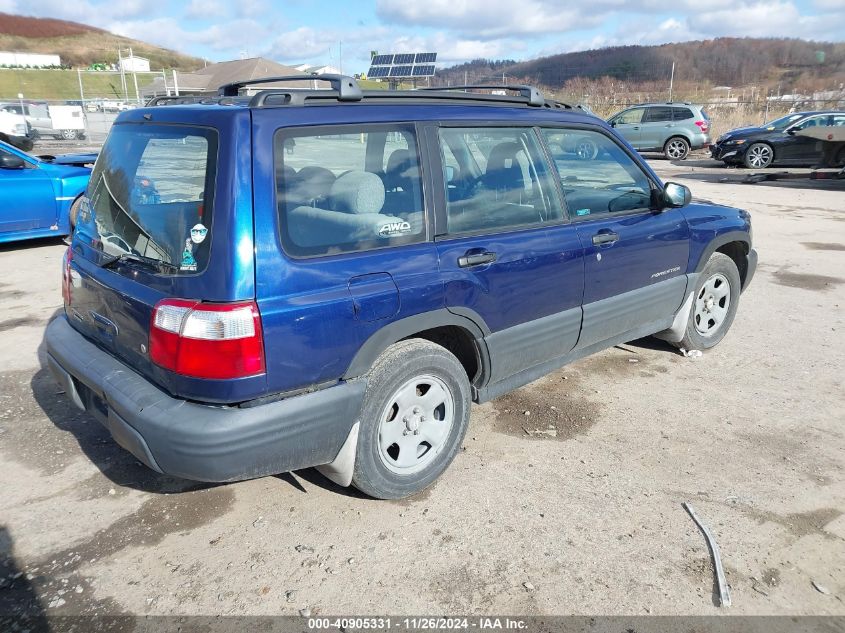 2001 Subaru Forester L VIN: JF1SF63521H712438 Lot: 40905331