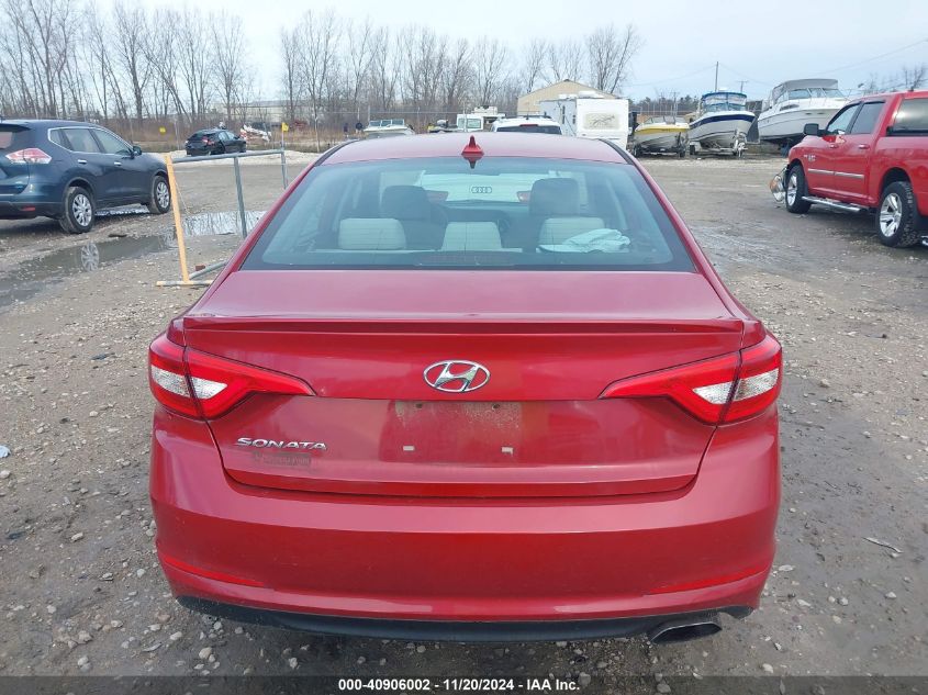 2017 Hyundai Sonata VIN: 5NPE24AF2HH490076 Lot: 40906002