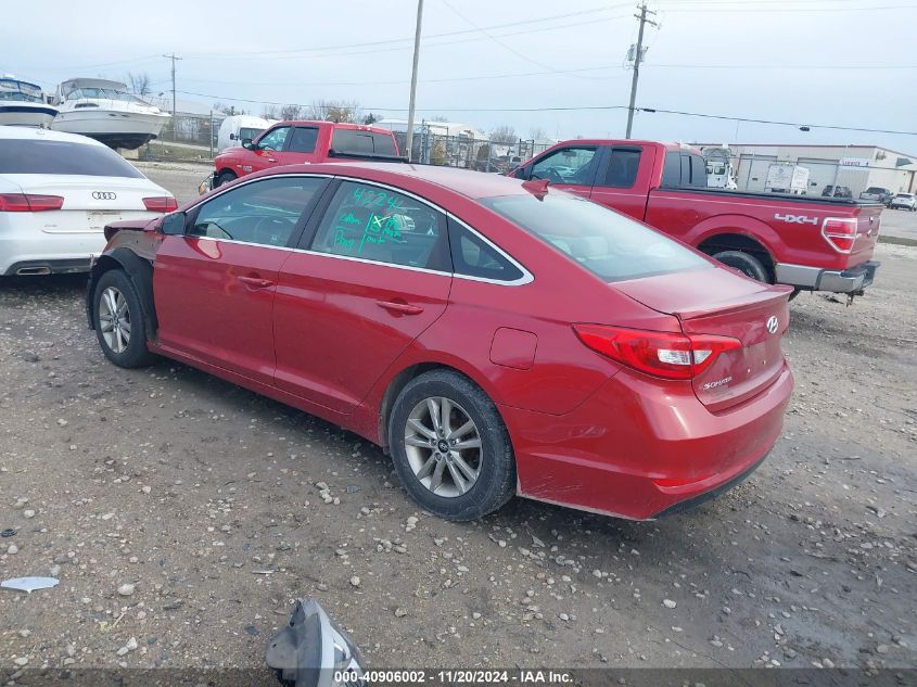 2017 Hyundai Sonata VIN: 5NPE24AF2HH490076 Lot: 40906002