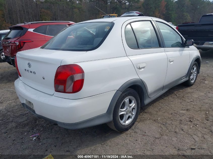 2001 Toyota Echo VIN: JTDBT123610166201 Lot: 40907181