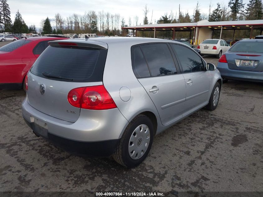 2007 Volkswagen Rabbit 4-Door VIN: WVWDR71K47W171695 Lot: 40907984