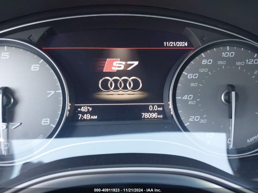 2014 Audi S7 4.0T Prestige VIN: WAUW2AFC8EN053306 Lot: 40911923