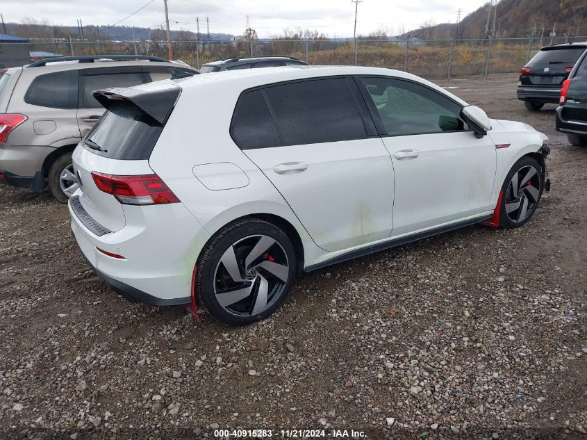 2022 Volkswagen Golf Gti 2.0T Se VIN: WVW287CD0NW200843 Lot: 40915283