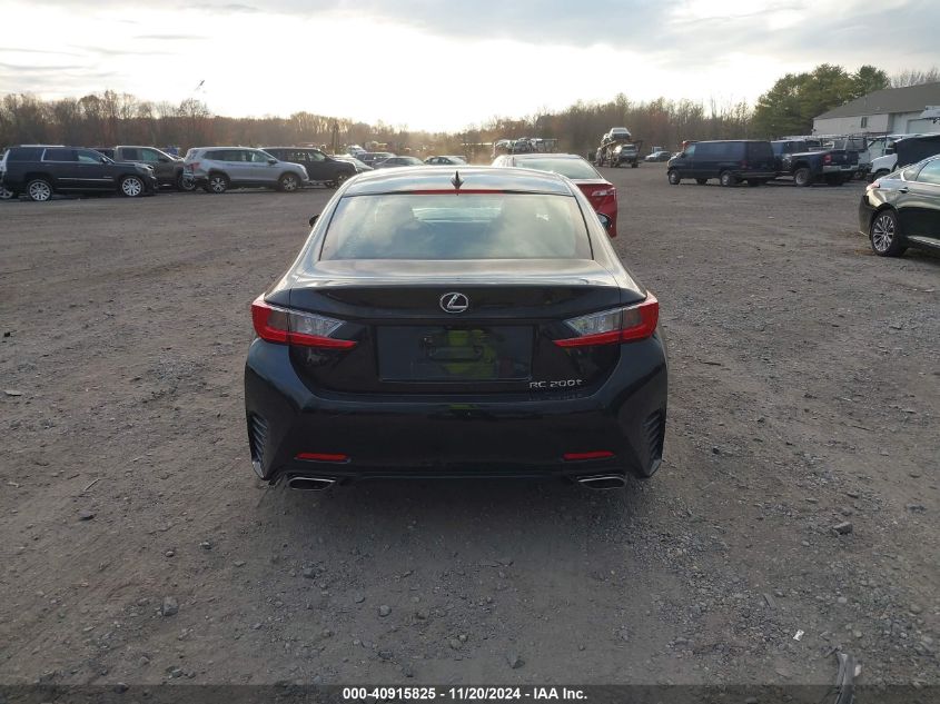 2016 Lexus Rc 200T VIN: JTHHA5BC5G5001869 Lot: 40915825