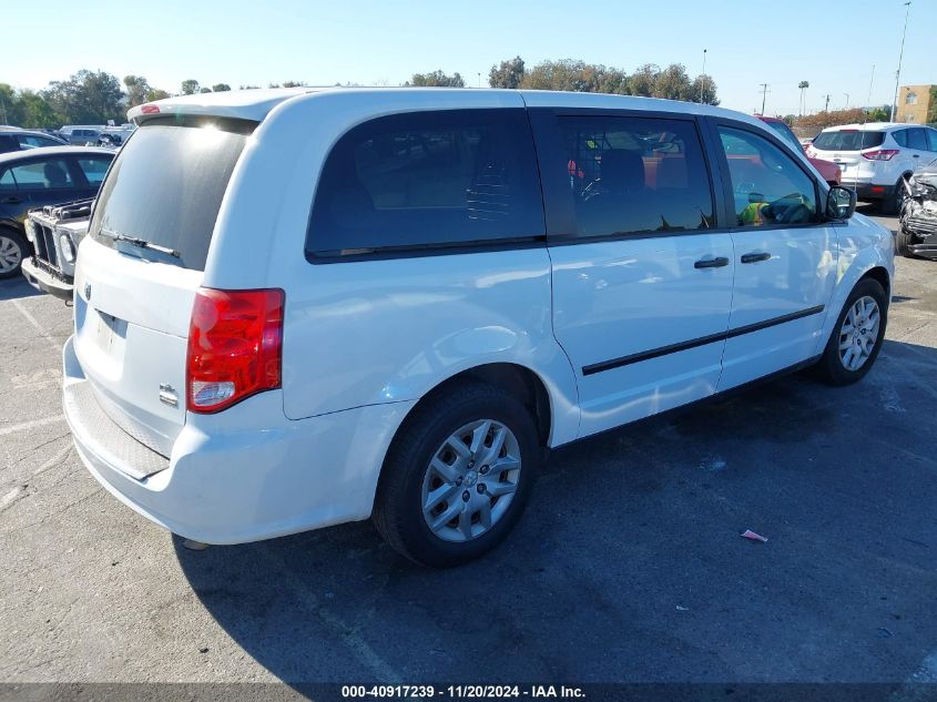 2014 Ram Cargo Tradesman VIN: 2C4JRGA67ER182016 Lot: 40917239