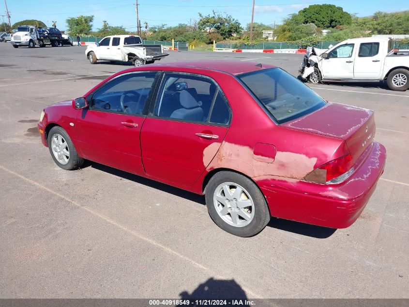 2002 Mitsubishi Lancer Ls VIN: JA3AJ36E62U079626 Lot: 40918549