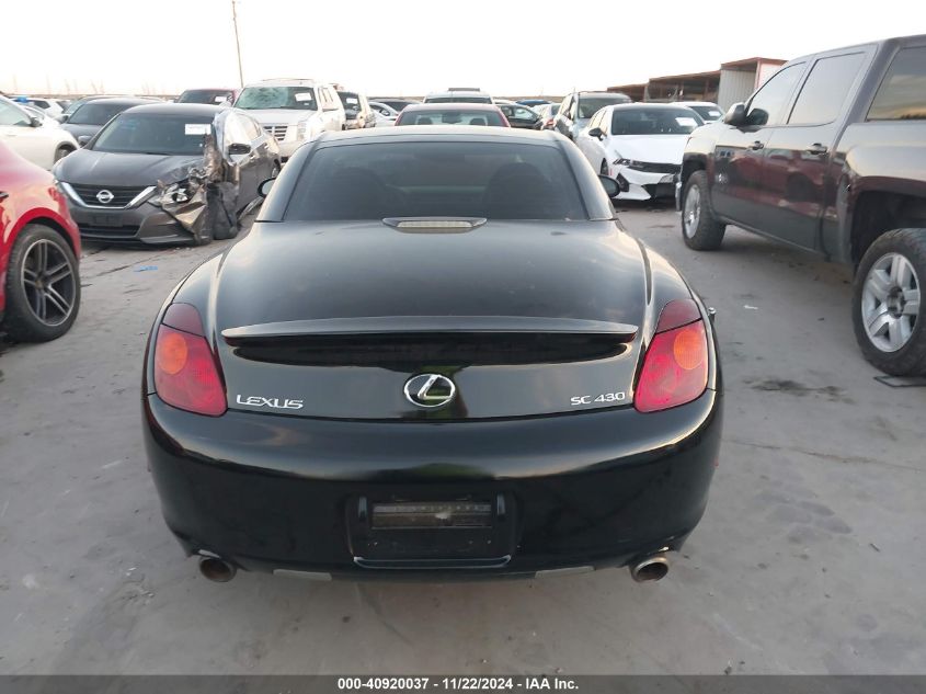 2004 Lexus Sc 430 VIN: JTHFN48Y540051298 Lot: 40920037