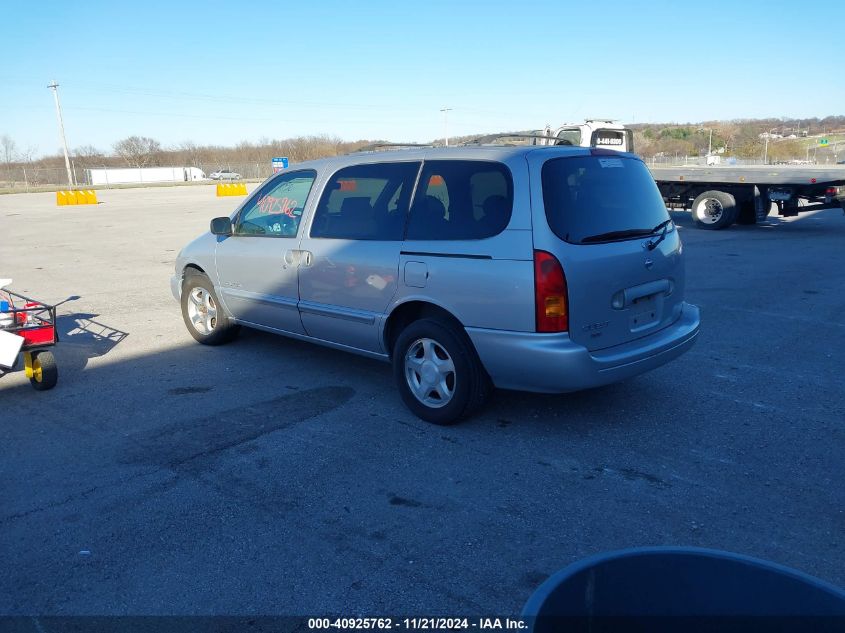 1999 Nissan Quest Gle/Gxe/Se VIN: 4N2XN11T9XD828305 Lot: 40925762