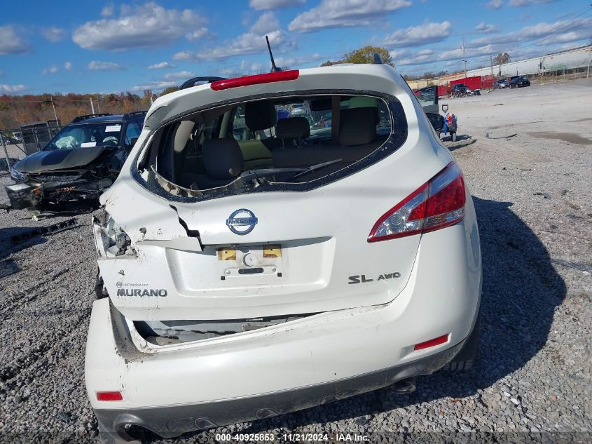 2013 Nissan Murano Sl VIN: JN8AZ1MW6DW312734