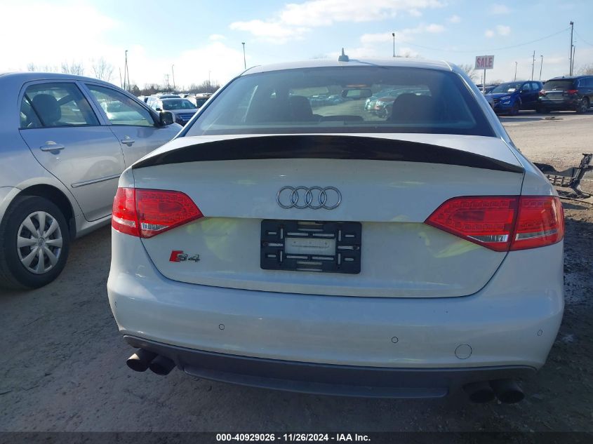 2012 Audi S4 3.0 Premium Plus VIN: WAUMGAFL4CA112557 Lot: 40929026