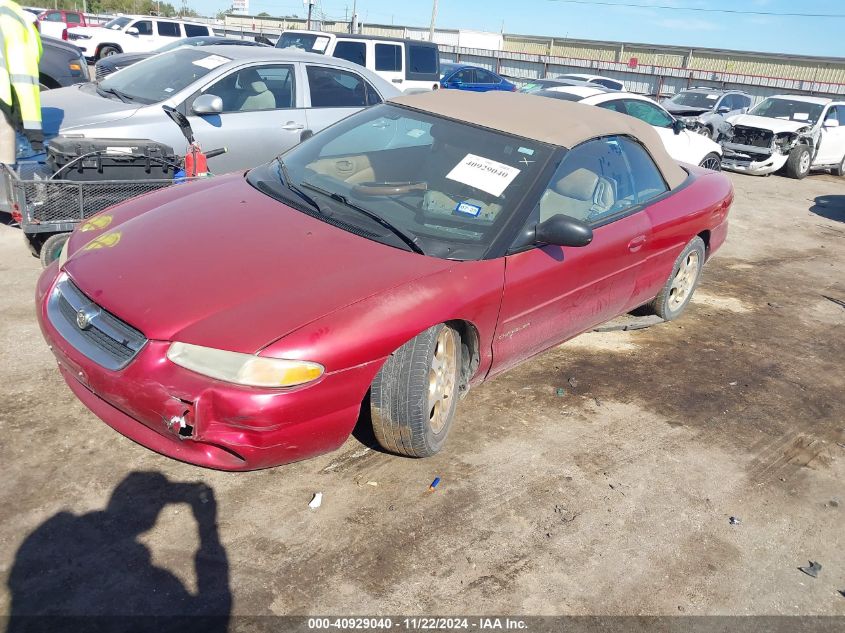 1998 Chrysler Sebring Jxi VIN: 3C3EL55H0WT335722 Lot: 40929040