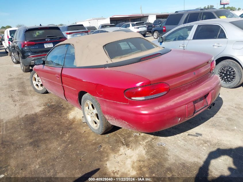 1998 Chrysler Sebring Jxi VIN: 3C3EL55H0WT335722 Lot: 40929040