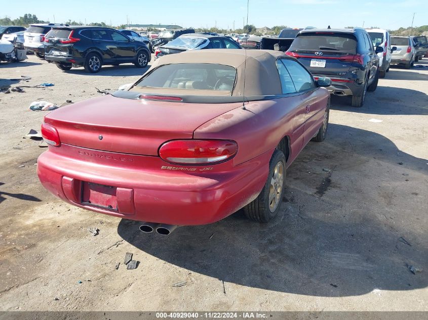 1998 Chrysler Sebring Jxi VIN: 3C3EL55H0WT335722 Lot: 40929040