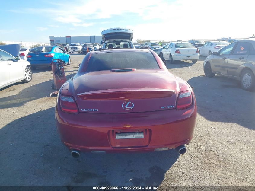 2007 Lexus Sc 430 VIN: JTHFN45Y079015152 Lot: 40929966