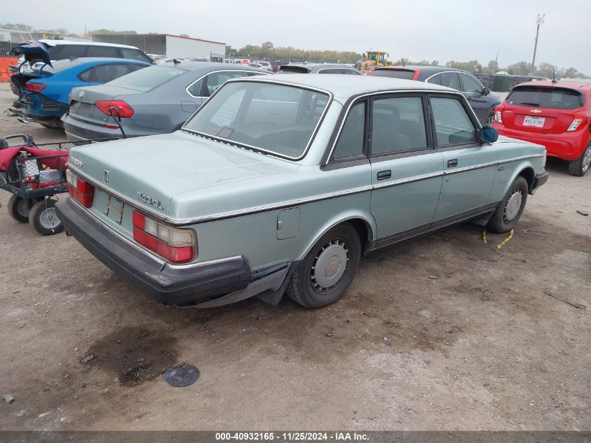 1988 Volvo 244 Dl/Gl VIN: YV1AX884XJ1322432 Lot: 40932165