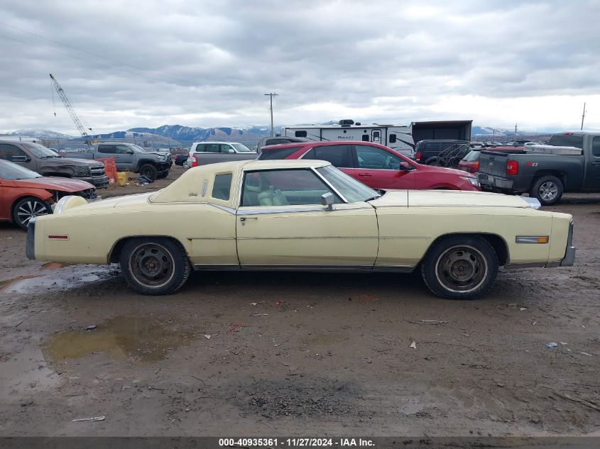 1978 Cadillac Eldorado VIN: 6L47S80248739 Lot: 40935361