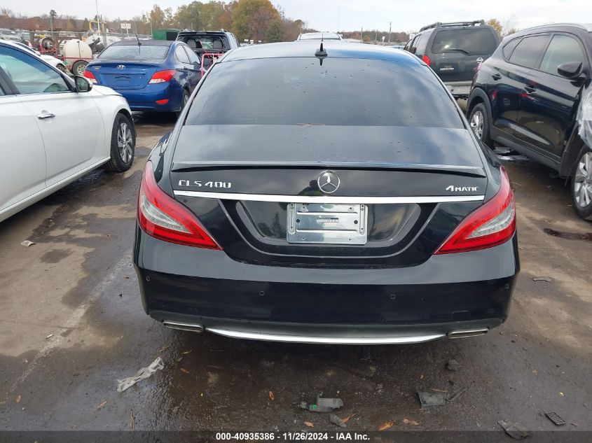 2015 Mercedes-Benz Cls 400 4Matic VIN: WDDLJ6HB1FA145706 Lot: 40935386