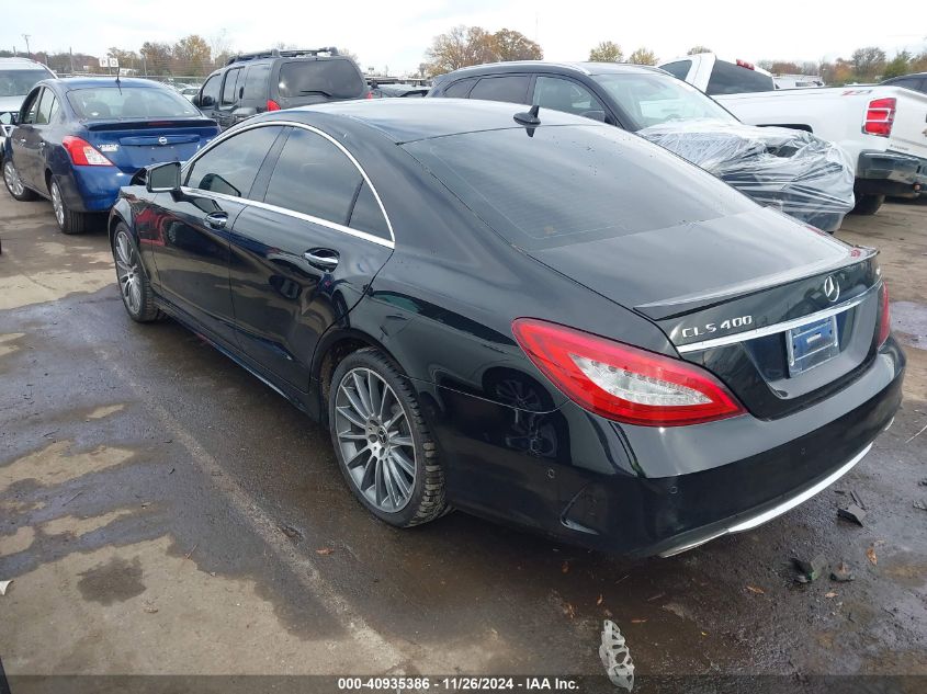 2015 Mercedes-Benz Cls 400 4Matic VIN: WDDLJ6HB1FA145706 Lot: 40935386