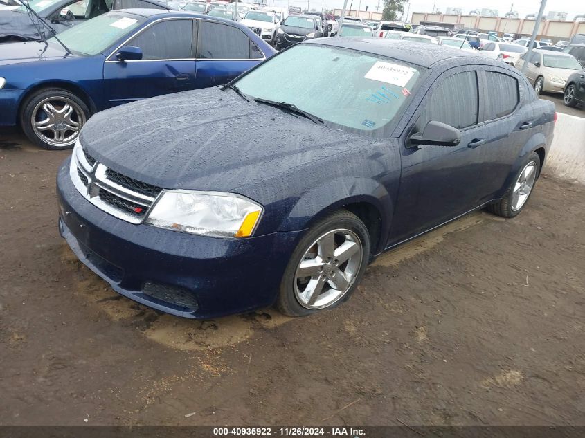 2013 Dodge Avenger Se VIN: 1C3CDZAB5DN710109 Lot: 40935922