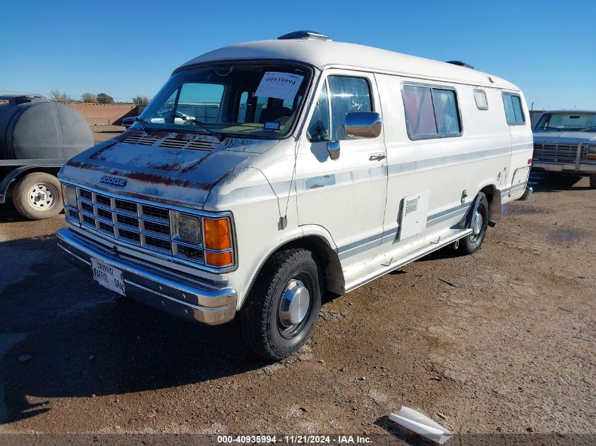 1987 Dodge Ram Van B350 VIN: 2B6KB3314HK226131 Lot: 40935994