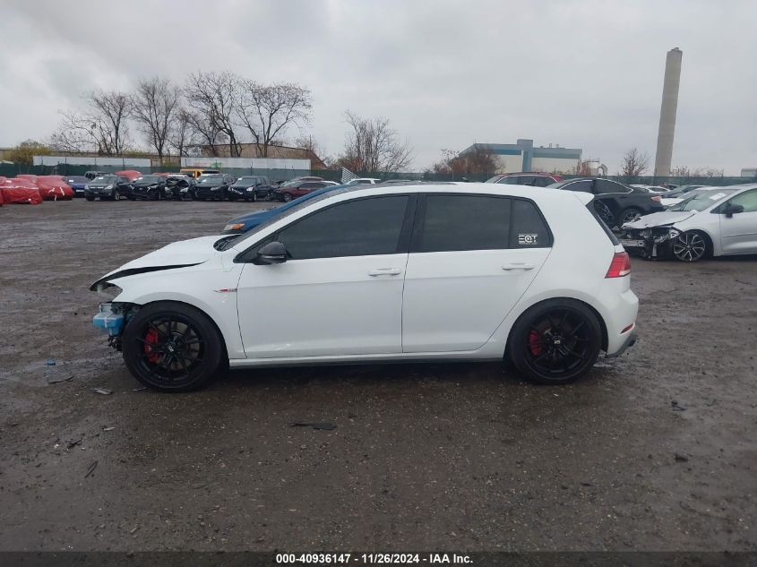 2019 Volkswagen Golf Gti 2.0T Autobahn/2.0T Rabbit Edition/2.0T S/2.0T Se VIN: 3VW5T7AU7KM029807 Lot: 40936147