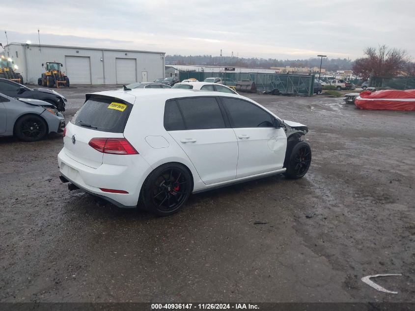 2019 Volkswagen Golf Gti 2.0T Autobahn/2.0T Rabbit Edition/2.0T S/2.0T Se VIN: 3VW5T7AU7KM029807 Lot: 40936147