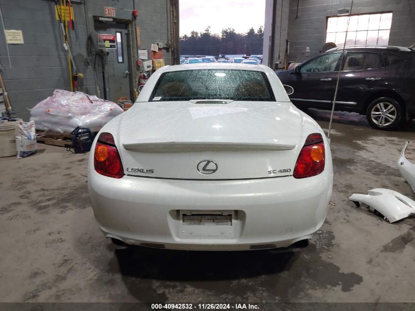 2003 Lexus Sc 430 VIN: JTHFN48Y430041909 Lot: 40942532