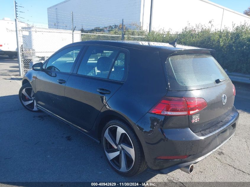 2020 Volkswagen Golf Gti 2.0T Autobahn/2.0T S/2.0T Se VIN: 3VW5T7AU7LM012233 Lot: 40942629