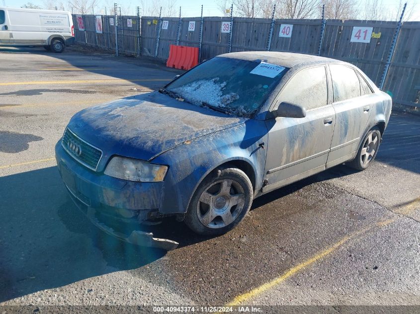 2002 Audi A4 1.8T Quattro VIN: WAULC68E52A211549