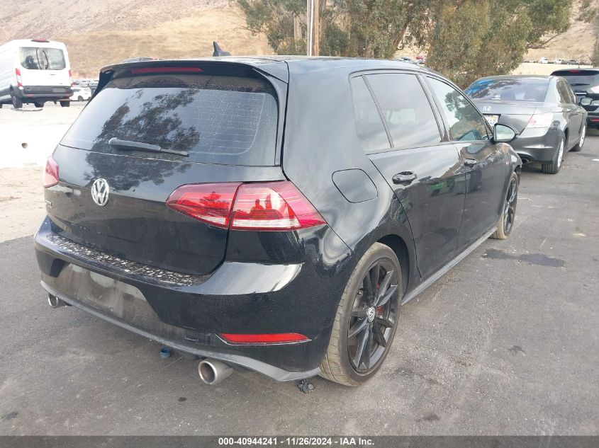 2019 Volkswagen Golf Gti 2.0T Autobahn/2.0T Rabbit Edition/2.0T S/2.0T Se VIN: 3VW6T7AU5KM033892 Lot: 40944241