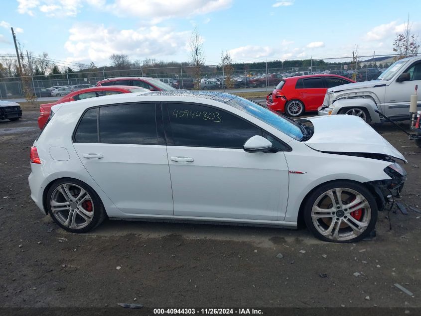 2016 Volkswagen Golf Gti Autobahn W/Performance Package 4-Door VIN: 3VW447AU7GM016457 Lot: 40944303