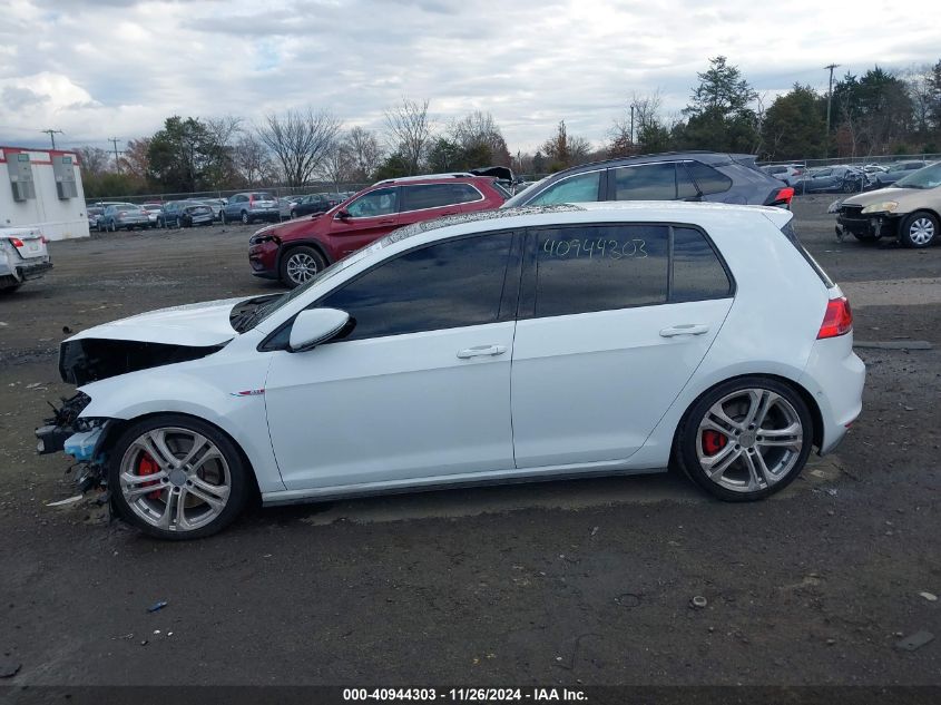 2016 Volkswagen Golf Gti Autobahn W/Performance Package 4-Door VIN: 3VW447AU7GM016457 Lot: 40944303