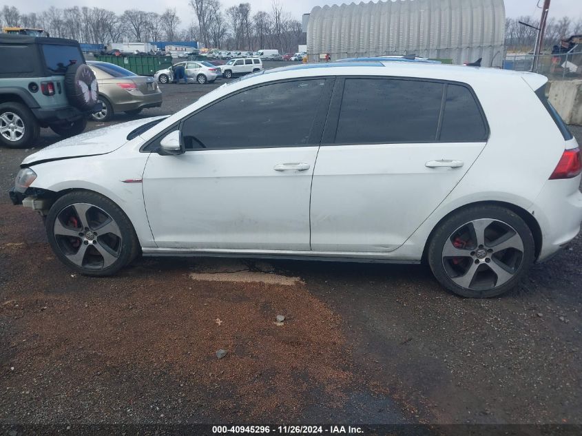 2017 Volkswagen Golf Gti Autobahn 4-Door/S 4-Door/Se 4-Door/Sport 4-Door VIN: 3VW547AUXHM040872 Lot: 40945296