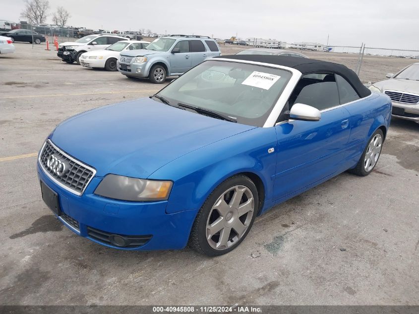 2005 Audi S4 VIN: WUARL48H15K901067 Lot: 40945808