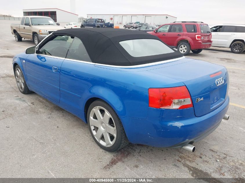 2005 Audi S4 VIN: WUARL48H15K901067 Lot: 40945808