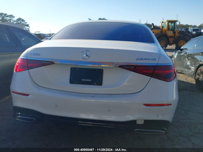 2022 Mercedes-Benz S 580 4Matic VIN: W1K6G7GB5NA071207 Lot: 40955487