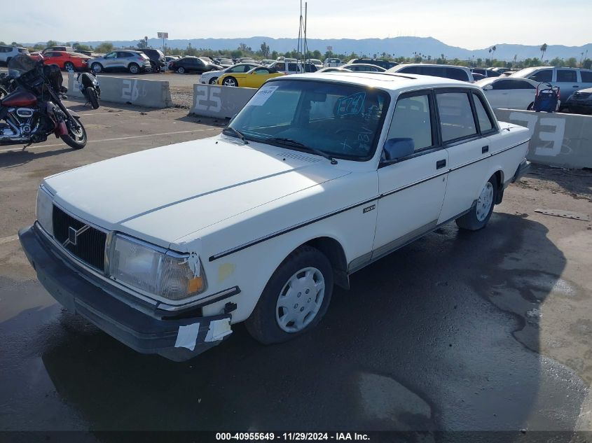 1992 Volvo 240 Gl VIN: YV1AS8801N1462449 Lot: 40955649