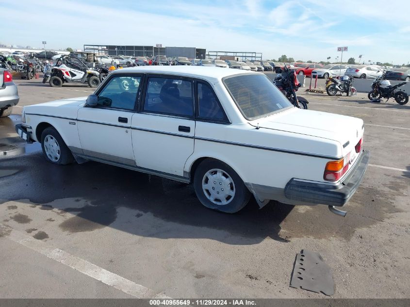 1992 Volvo 240 Gl VIN: YV1AS8801N1462449 Lot: 40955649